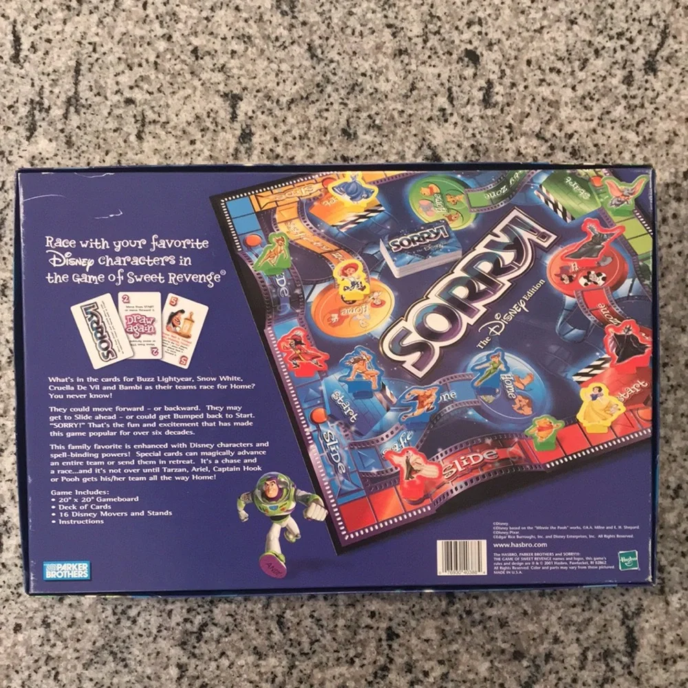 Vintage Disney-Themed Sorry Game